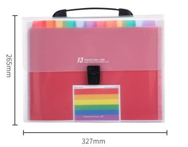Großhandel B2B Regenbogen Mehrfach Sortiermappen Tasche